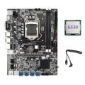 B75 Eth Mining Motherboard 8xpcie Usb Adapter+g530 Cpu+sata Cable