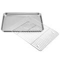Baking Pan with Rack Stainless Steel Baking Pan Tray Cookie Plate