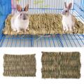 2pcs Straw Mat Pet Hamster Rabbit Chewing Toy Grass House Pad