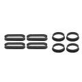 8pcs Round&oval Tart Rings Heat-resistant Perforated Cake Mousse Ring
