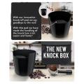 Coffee Powder Residue Box Black Non-slip Detachable Knock Bar Bucket