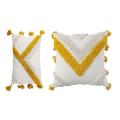 Throw Pillow Covers Boho Modern for Bedroom Living-square Yellow