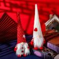 Christmas Decoration Ideas, Lattice Faceless Doll (white Hat Models)