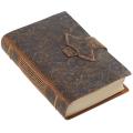 A5 Carved Brown Retro First Layer Cowhide Handmade Kraft Paper Diary