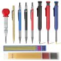 6 Pack Mechanical Carpenter Pencils Set, Carbide Scribe Tool