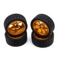 65mm Rubber Tires for Wltoys 144001 A959 A959-b 124019 124018 Rc,yellow