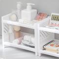 Ins Multi-layer Desktop Rack/ Makeup Storage/ Stationery Box 2 Pcs