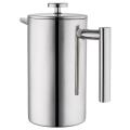 French Coffee Maker Stainless Steel Coffee Percolator Pot 1000ml