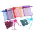 50 Pieces Organza Gift Bags Drawstring Jewelry Pouches Multicolor