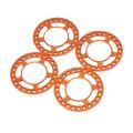 4pcs Metal 1.9inch Wheel Outer Beadlock Ring for 1/10 Rc Car,orange