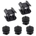 6pcs 1/4 Hot Shoe Adapter Screw Adapters for Flashlight Microphone