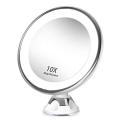 10x Magnifying Makeup Mirror with Led Light Suction Cup 360 Rotating