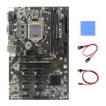 B250 Btc Mining Motherboard with Thermal Pad+sata Cable+switch Cable