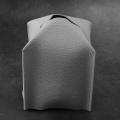 Pu Leather Square Tissue Box Holder - Decorative Holder-light Gray