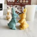 3d Simulation Rabbit Silicone Mold for Cake Candle Plaster Resin Mold