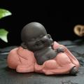 Cute Ceramic Little Baby Monk Buddha Statue Ornaments Home Decor A