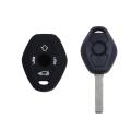 3 Button Remote Key Fob Silicone Case Cover for Bmw E46 E39 Black