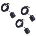 3x Magnetic Base 1575.42 Mhz Car Vehicle Sma Gps Antenna 3 Meters