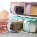 Kitchen Seasoning Box Kit Spice Jars Condiment Sugar Salt A