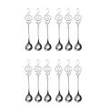 6 Pack Cute Teaspoons Stainless Steel Musical Notation Shaped