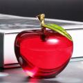 Crystal Apple Paperweight Pretty Crafts Art&collection Gifts (a)