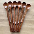 Wood Spoons for Cooking Set, 13 Inch Long Handle, 6 Pcs