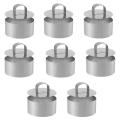 8 Pcs Cooking Ring Set,stainless Steel Cake Mold
