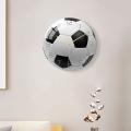 Soccer Acrylic Silent Wall Clock Bedroom Living Room Alarm Clock