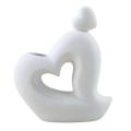 Ceramic Vase Home Decoration Crafts Home Ornament Gifts(white)