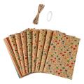 6 Pcs Wrapping Paper Sheets,birthday Wrapping Paper Set Festival Gift