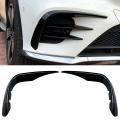 Front Bumper Fog Light Canard for Mercedes-benz Glc-class X253 Black