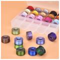 25 Sewing Bobbins Assorted Colors Sewing Thread for Brother/ Babylock