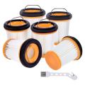 6pcs Filters for Shark W1/w2/w3/wv200/wv205 Handheld Vacuum Filter