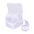 22 Pcs Plastic Storage Cases, Small Bead Storage Box with Lids