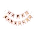 Rose Gold Birthday Party Decorations Set with Happy Birthday Banner