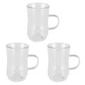80ml Double Coffee Mug Heat-resistant Glass Office with Handle
