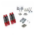 Car Upgrades Parts Metal Front & Rear Shock Absorbers Damper,red