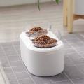 Cat Dog Raised Feeder Food Water Bowl with Elevated Stand Double Bowl