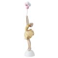 Resin Balloon Girl Sculpture Statue Figurine Character Craft ,yellow