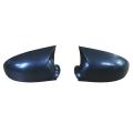 Car Glossy Black Ox Horn Rearview Side Glass Mirror Shell