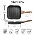 Grill Pan for Stove Tops Nonstick Square Griddle Pan, 10 Inch