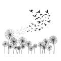 Dandelion Bird Flying In The Wind Wall Stickers Bedroom Decoration