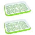 8pc/set Plant Flower Germination Tray Box Double-layer Seed