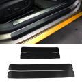 4pcs/set Car Door Sill Scuff Welcome Pedal Protect Fiber Stickers