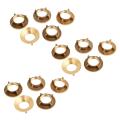 5 Pcs Gold Tone Brass 1/2 Inch Pt Threaded Water Tap Faucet Nuts