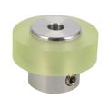 100mm Aluminum Polyurethane Industrial Encoder Wheel Measuring Wheel