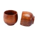 5pcs Creative Tea Set Small Wooden Cup Small Cup Green Wooden Cup