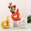 Ceramic Vase Home Decoration Crafts Home Ornament Gifts(yellow)