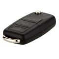 3 Button Remote Car Flip Key Shell Fob Case for Jetta Beetle