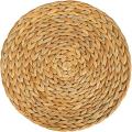 4 Pack Water Hyacinth Placemat,woven Wicker Table Place Mats,38cm